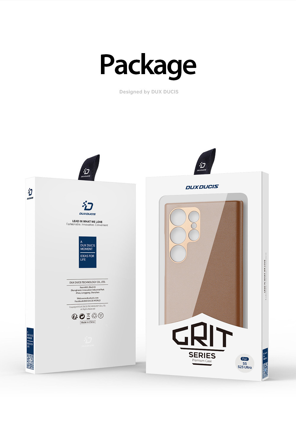 Ốp Lưng Case Bảo Vệ Da Cao Cấp Dux Ducis Grit Series PU Dành Cho Samsung Galaxy S23 Ultra - Hàng Chính Hãng