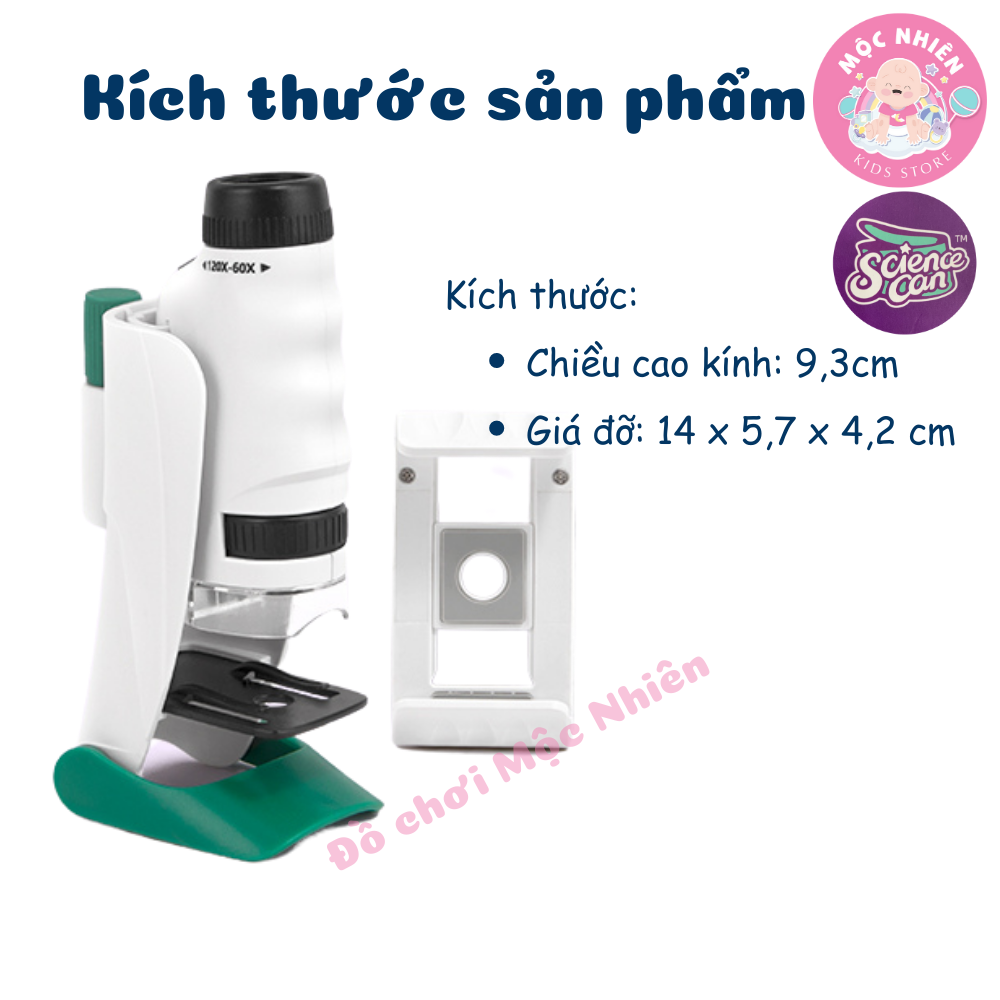 Đồ chơi khoa học kính hiển vi cầm Tay Chính Hãng TOPBRIGHT - Đồ chơi giáo dục cho bé từ 8 tuổi