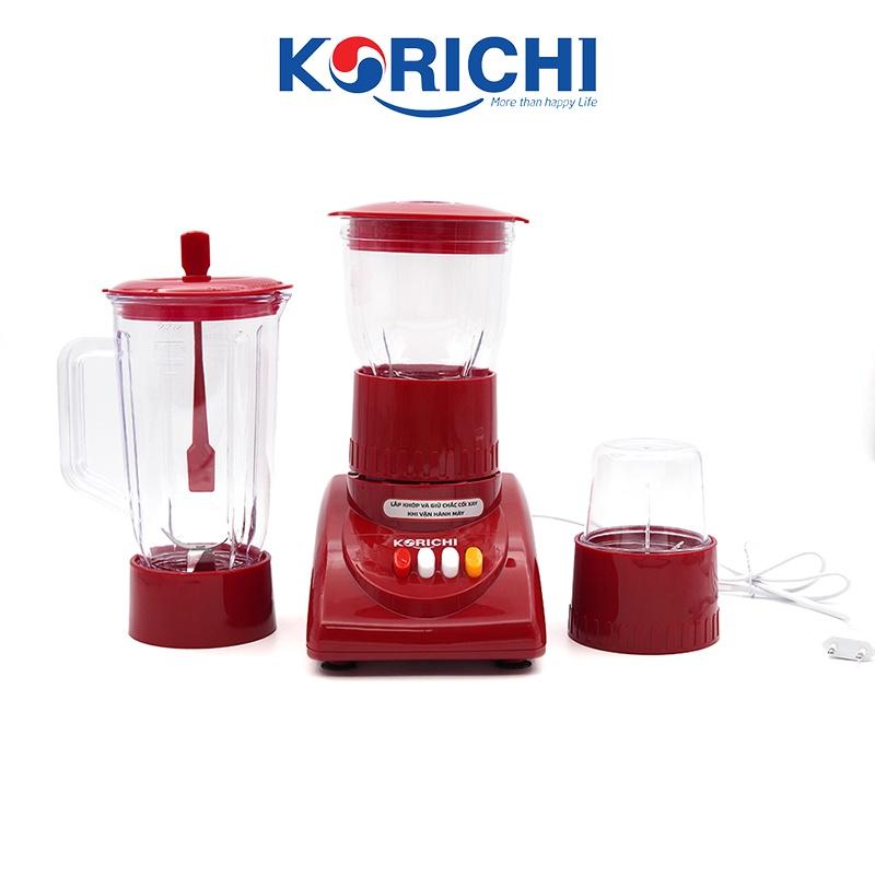 Máy xay sinh tố 3 Cối Korichi - KRC-6203 - 1.2L 300W - Hàng chính hãng