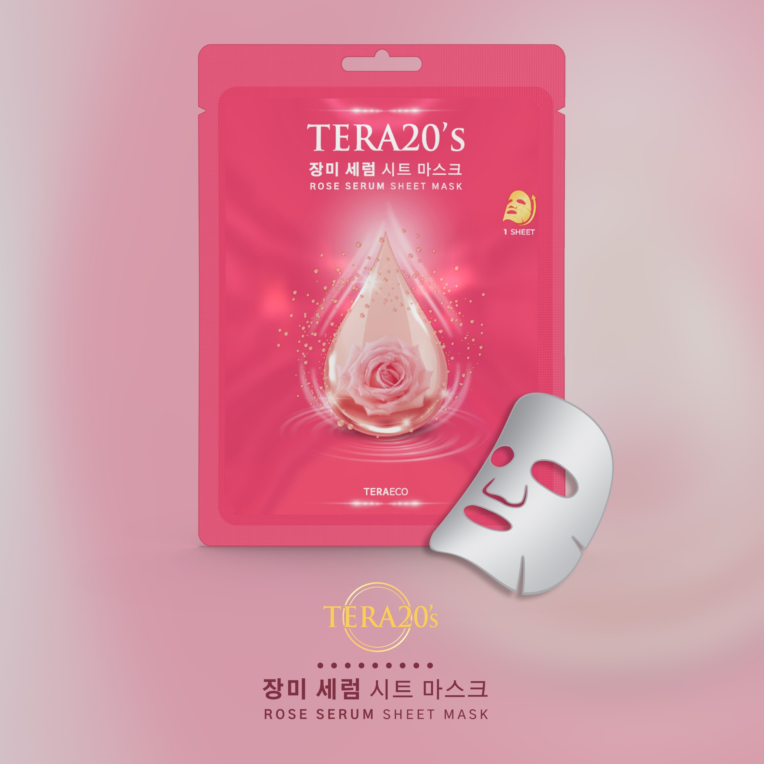 Mặt nạ dưỡng da Serum Hoa Hồng TERA20's Hàn Quốc