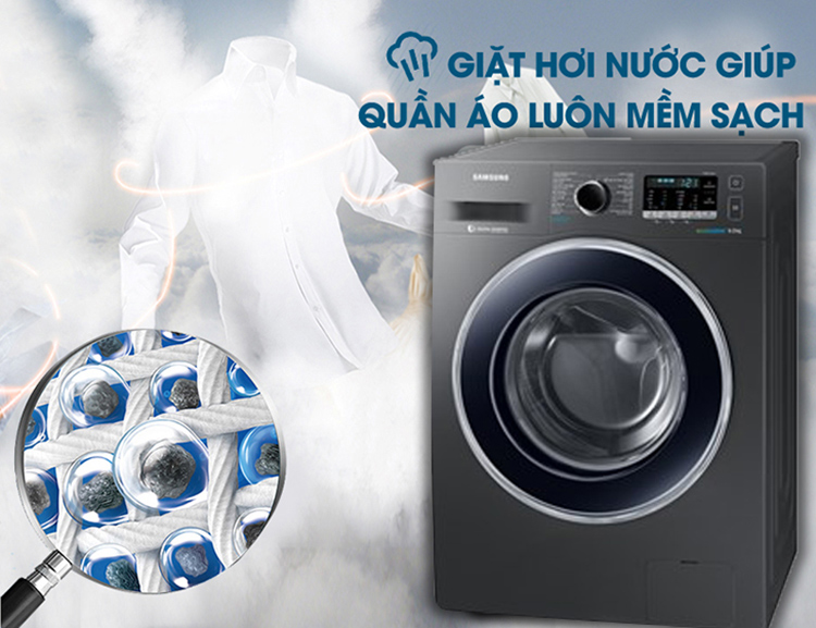Máy Giặt Cửa Trước Samsung Inverter WW80J54E0 (8kg) - Hàng Chính Hãng