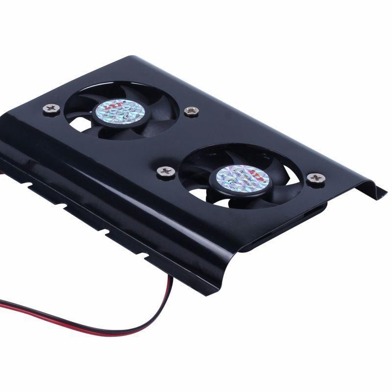 Quạt tản nhiệt ổ cứng HDD 2 3.5 SATA IDE màu đen dành cho máy tính