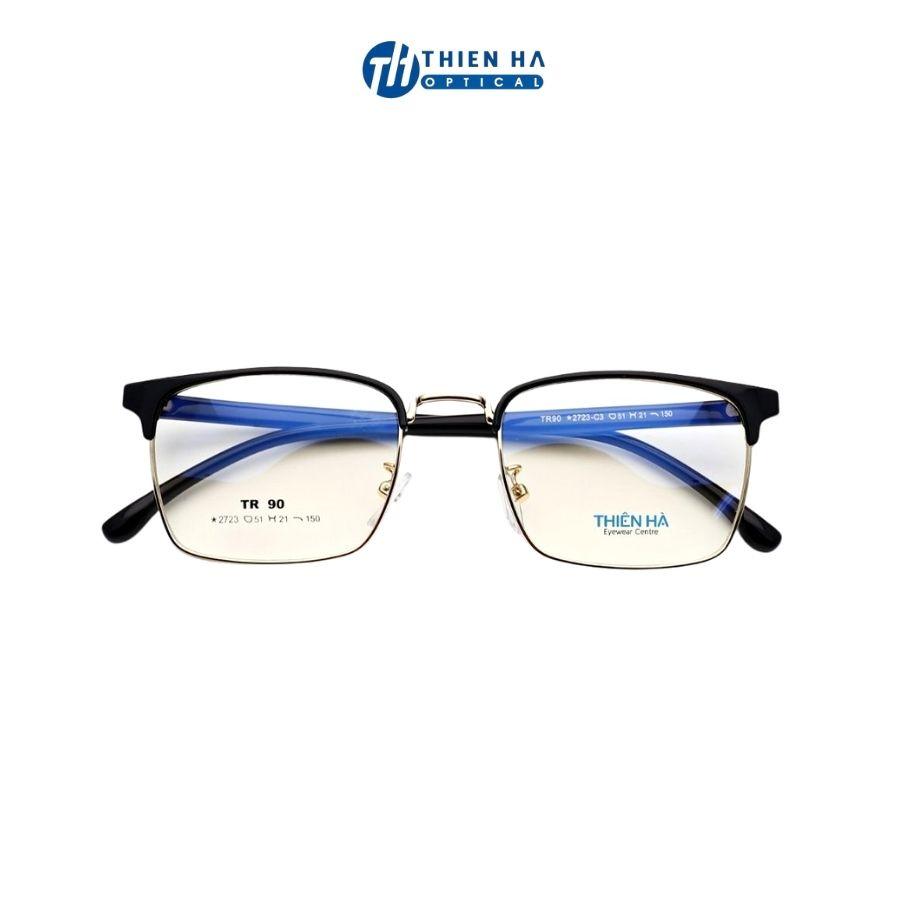 Gọng kính vuông nam nữ THIÊN HÀ OPTICAL unisex gọng dẻo nhẹ càng mảnh nhiều màu dễ đeo thời trang cận loạn TH2723