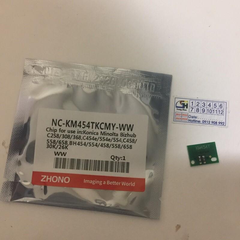 Chíp mực máy photocopy Konica minolta bizhub C224 C284 C364 C454e C554 C554e - CKMY - Màu Đen/xanh/đỏ/vàng