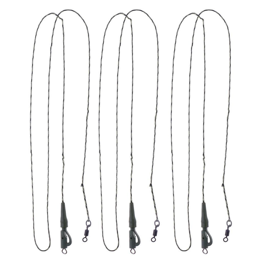 Lot 3x Hair Rigs Carp Rigs Braided Thread Fishing Terminal Tackle Lead Clip Quick Links Swivels Boilies Carp Fishing Accessories