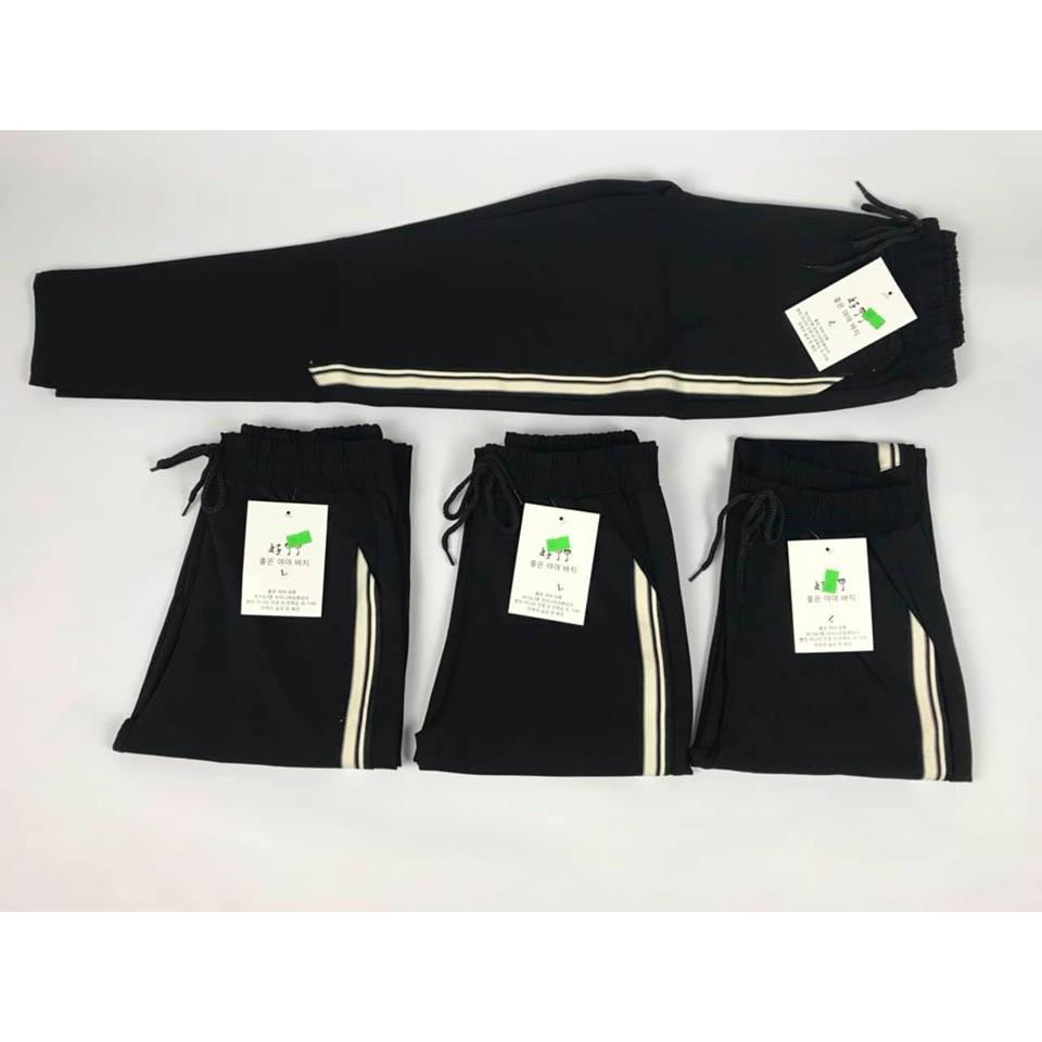 Quần jogger nữ 2 sọc chất umi cao cấp loại 1