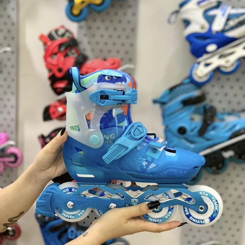 [ Tặng Kèm Full Bộ Phụ Kiện Patin] Giày Patin Bánh Đèn Siêu Sáng Cho Trẻ Em Flying Eagle L8
