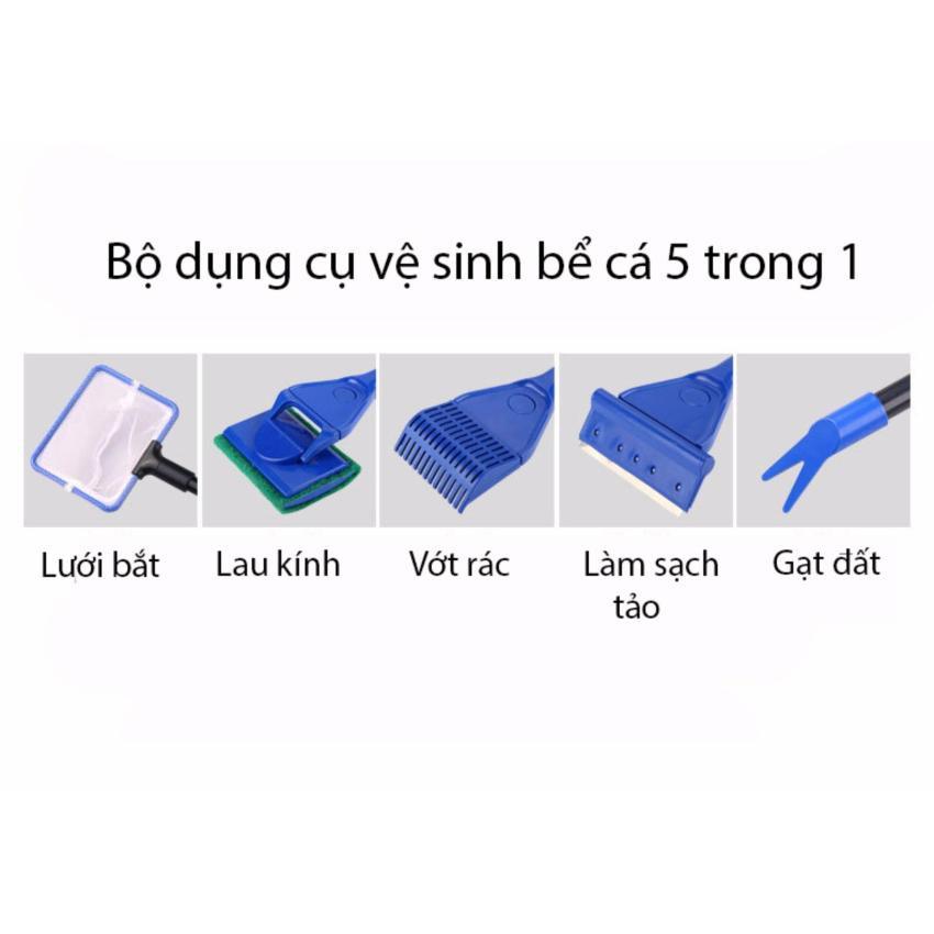 Bộ Dụng Cụ Vệ Sinh Hồ Cá 5in1