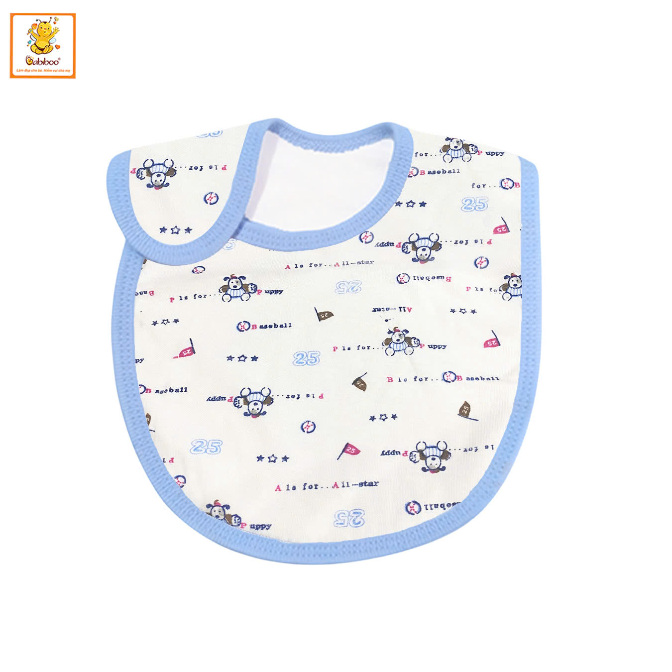 Yếm ăn dặm BABIBOO khăn yếm cho bé ăn dặm, vải cotton 2 lớp, Họa tiết xinh xắn BB81 Họa tiết xinh xắn