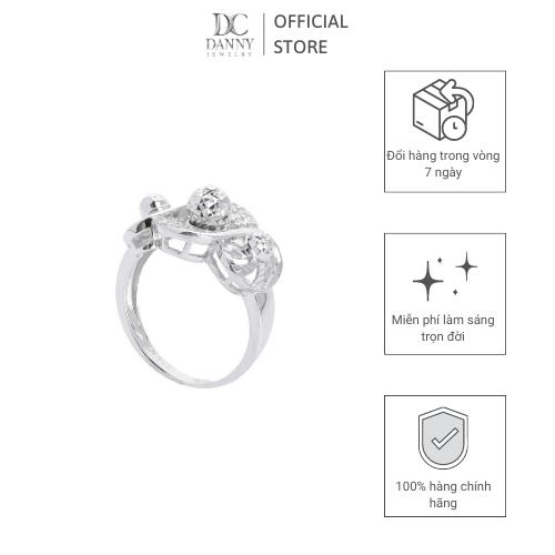 Nhẫn Nữ Bạc 925 Danny Jewelry Xi Bạch Kim KI4GZ005