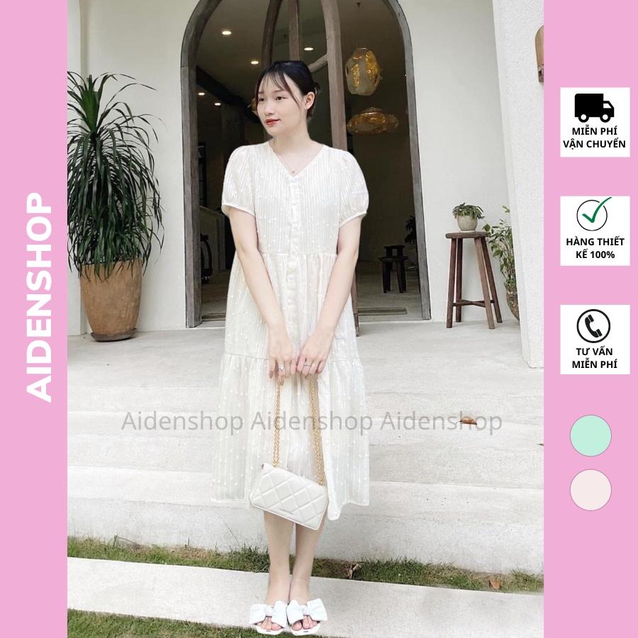 Váy bầu thiết kế thời trang cao cấp Aidenshop đầm suông sau sinh nữ ren