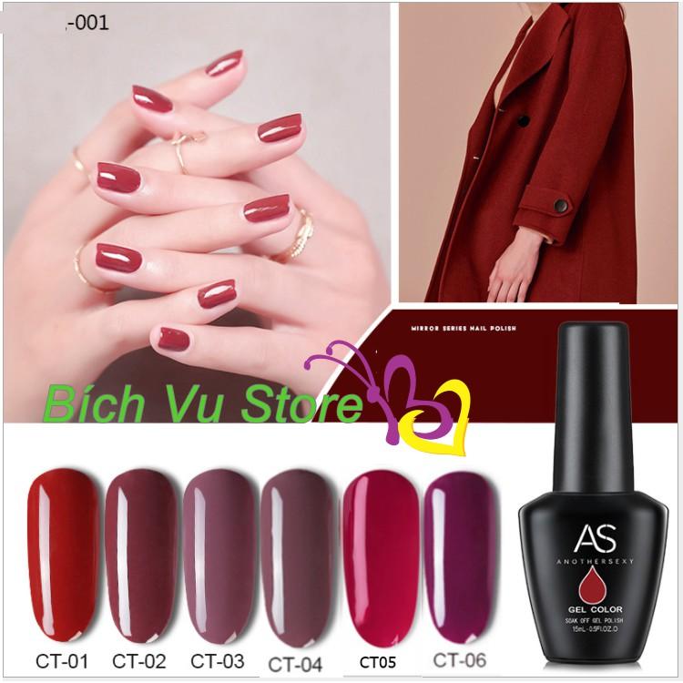 Set 6 chai sơn Gel AS - mã CT