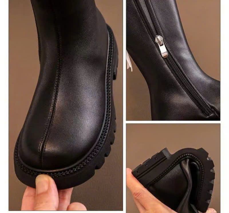 Giày bốt boots cổ cao cho bé gái bé trai phong cách Hàn Quốc đẹp diện đi chơi đi tiệc size 26-37 hàng Quảng Châu cao cấp