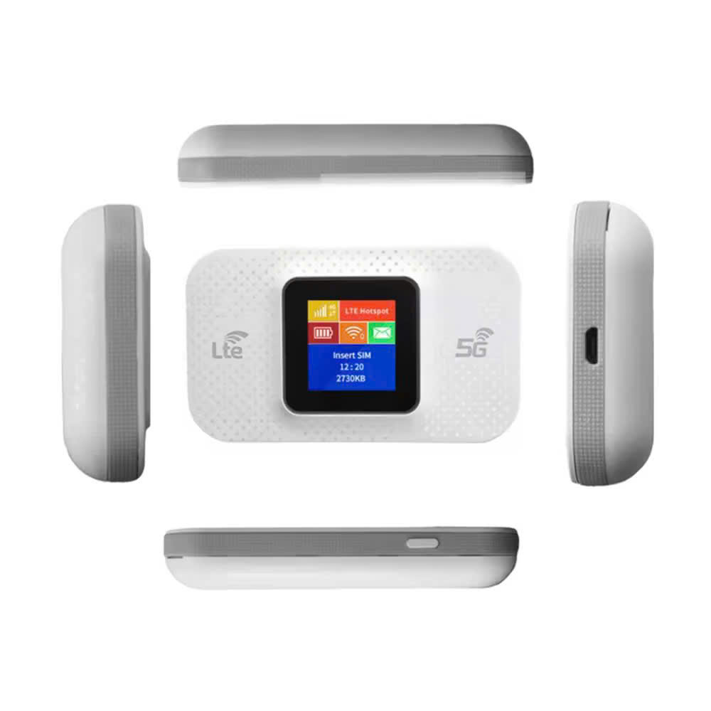 Bộ Phát Sóng WiFi Di Động Tốc Độ Cao 4G/5G LTE 150Mbps - Màn Hình Màu LCD - Phát Sóng Mạnh - Bản Quốc Tế Hỗ Trợ Tất Cả Nhà Mạng - Dung Lượng Pin Cao - Hàng Chính Hãng