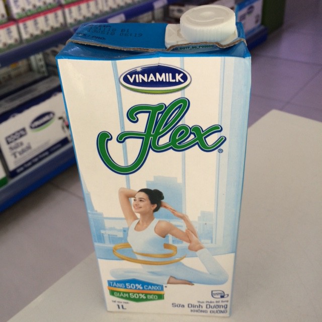 Thùng 12 Hộp Sữa Tiệt Trùng Vinamilk Flex Không Lactose 1 Lít