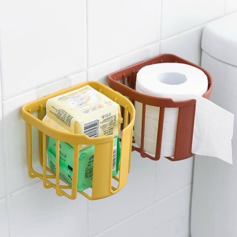 Giỏ Nhựa Dán Tường Giỏ Đựng Đồ Trong Phòng Tắm Tiện Dụng