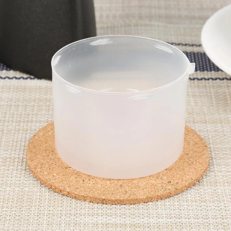 1 miếng lót ly hình tròn bằng gỗ tự nhiên trang trí nhà cửa DIY