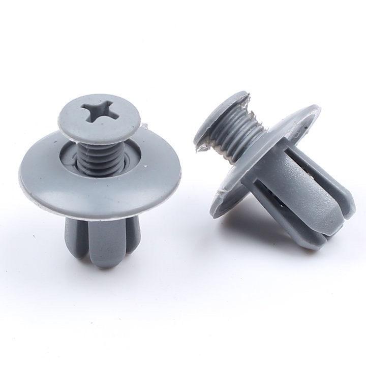 Bộ 20 ốc vít nhựa cho tấm chắn bùn, gắn cản và lòng dè xe ô tô lỗ 8mm tặng kèm tua vít