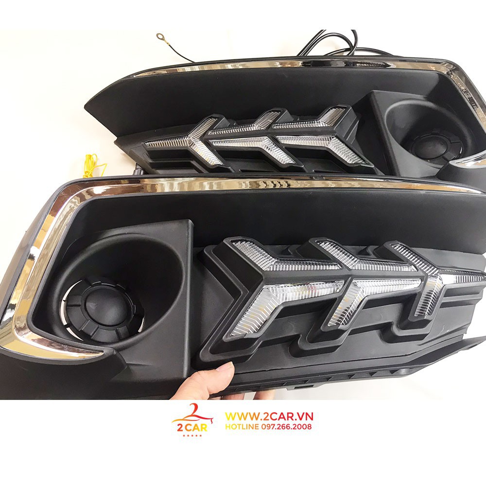 Độ đèn Led gầm xương cá phía trước HONDA CIVIC 2018 - 2020