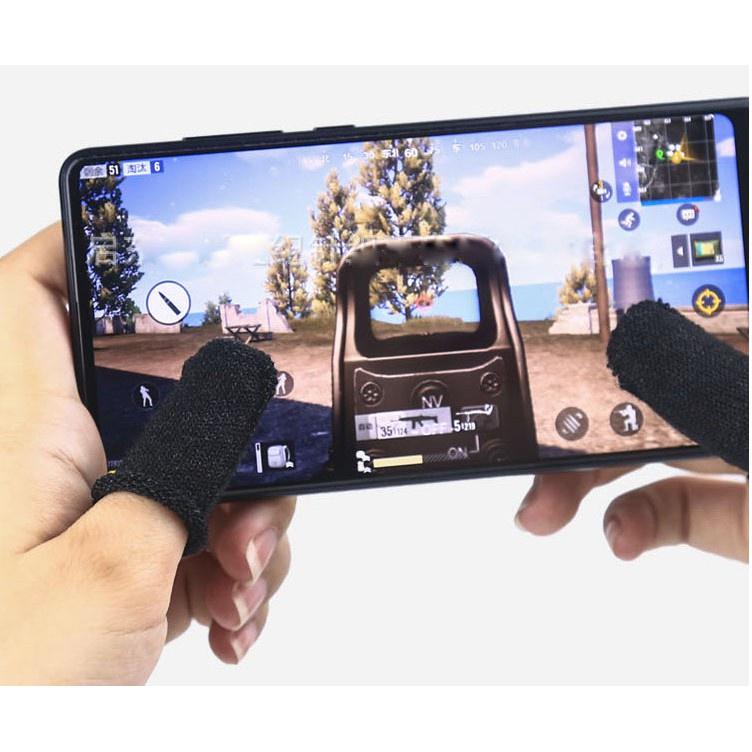 Bộ Bao 2 Ngón Tay Cảm Ứng Chuyên Dụng Chơi Game Mobile Chống Ra Mồ Hôi Tay