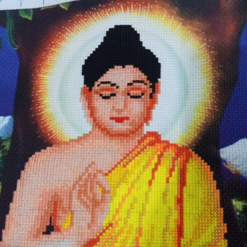 Tranh Thêu Chữ Thập Phật Thích Ca 8089