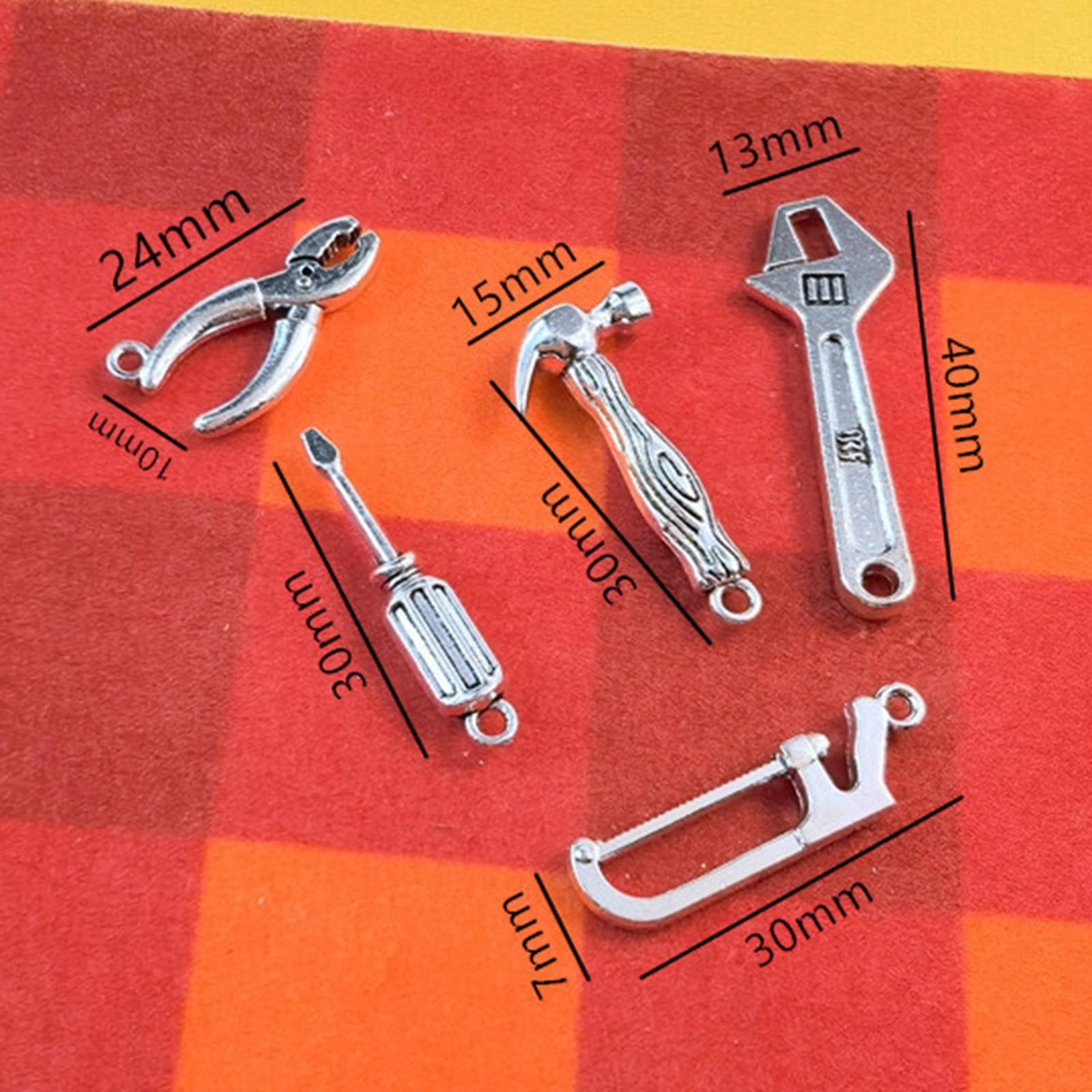 5x 1/12 Miniature Miniature Multi Tool Set Alloy Repair Tool Set Model for Ornament Creative Toys Pretend Play Accessories Decoration