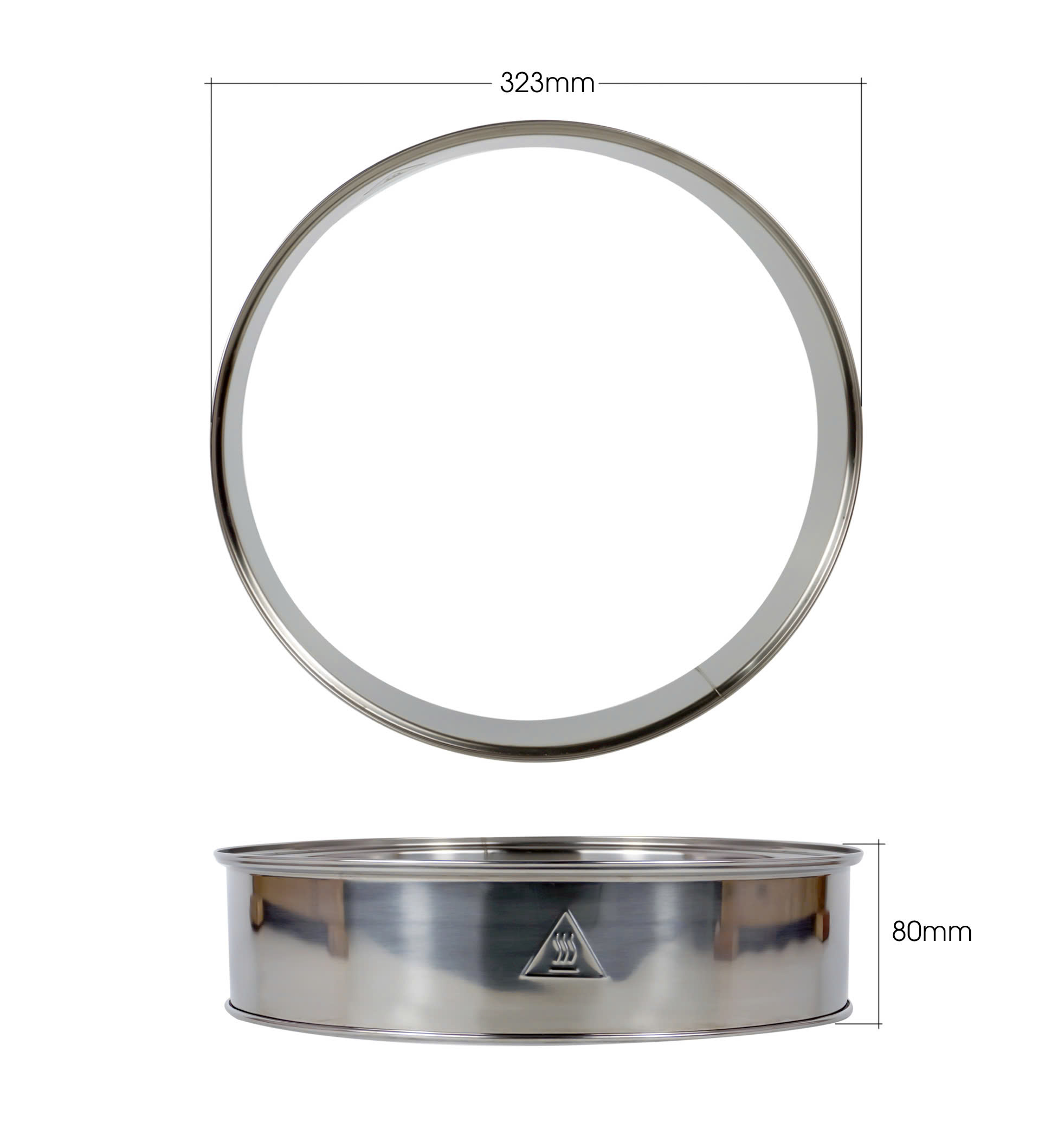 Vòng inox tăng dung tích từ 12 lên 17 lít dùng cho các lò nướng thủy tinh trên thị trường. Hàng nhập khẩu chính hãng Gali