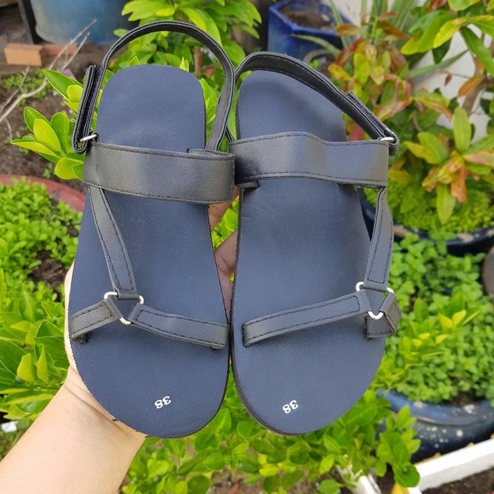 sandal đồng nai xăng đan nữ đế đen quai đen size từ 35 nữ đến 42 nữ