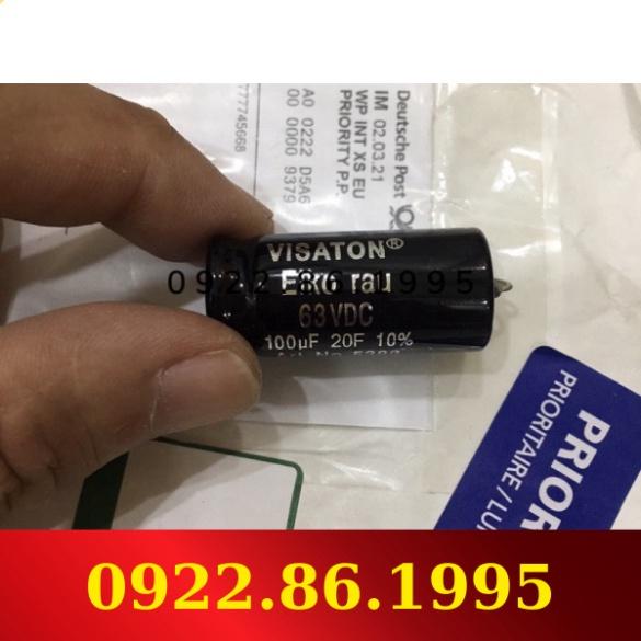 Tụ điện audio Visaton 100uf 63VDC hàng mới về