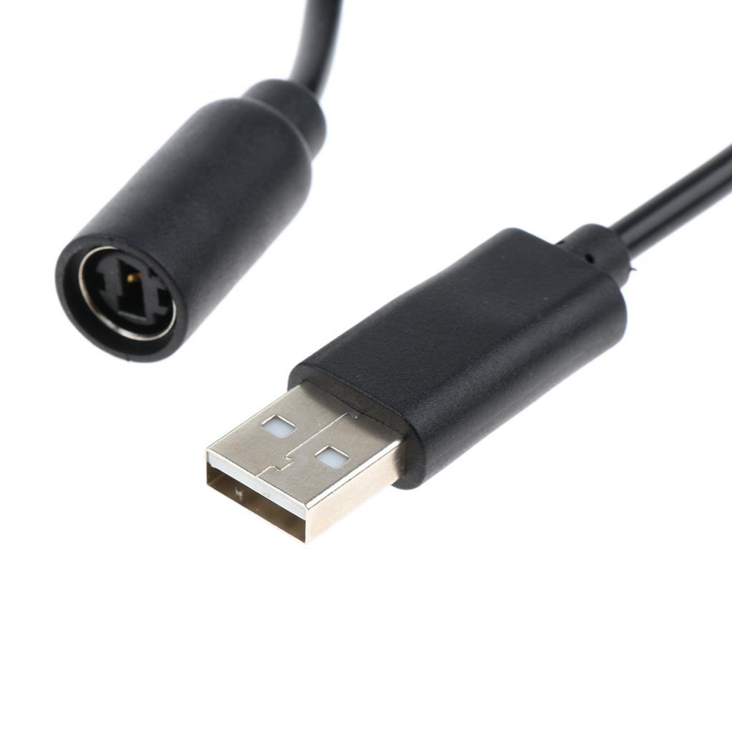USB Converter Cable for 360 Controller Breakaway Cord - Black