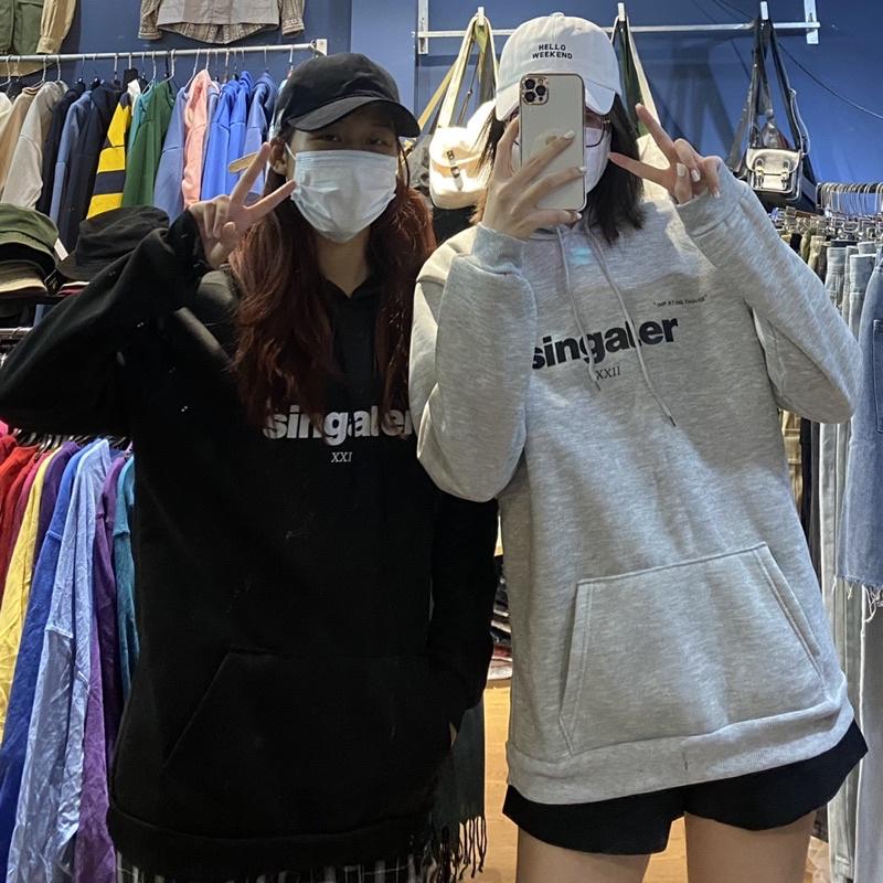 NEW - ÁO HOODIE NỈ BÔNG IN CHỮ BASIC 3 MÀU ĐẸP LẮM