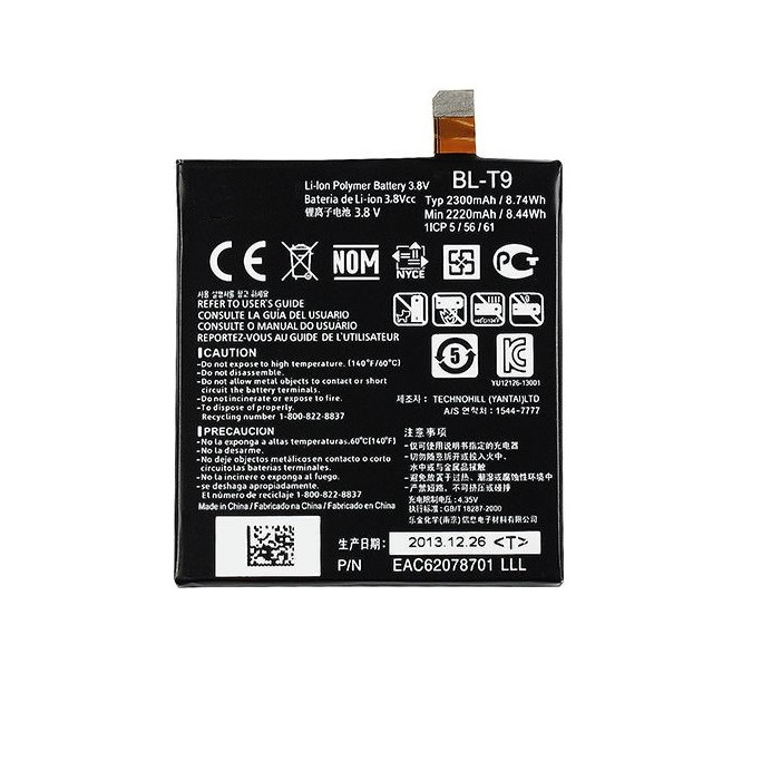 Pin cho điện thoại LG Google Nexus 5 D820 (BL-T9) 2300mAh