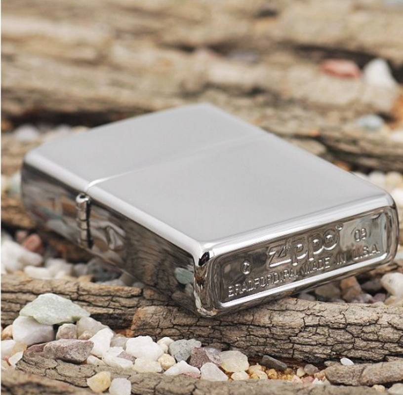 Bật lửa Zippo bạc (trơn bóng bạc) - Zippo Fullbox