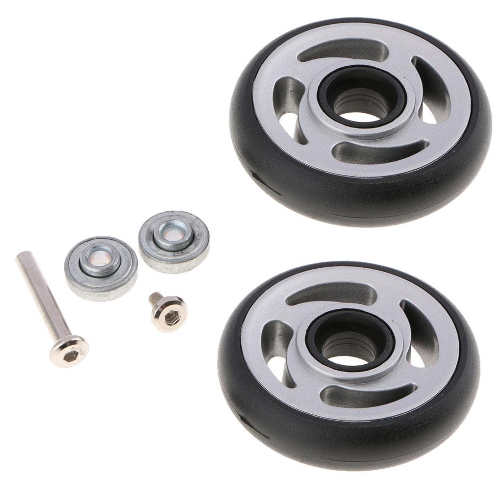 2 Set Luggage Wheels Replacement Suitcase Trolley Case DIY Casters 8220A-A