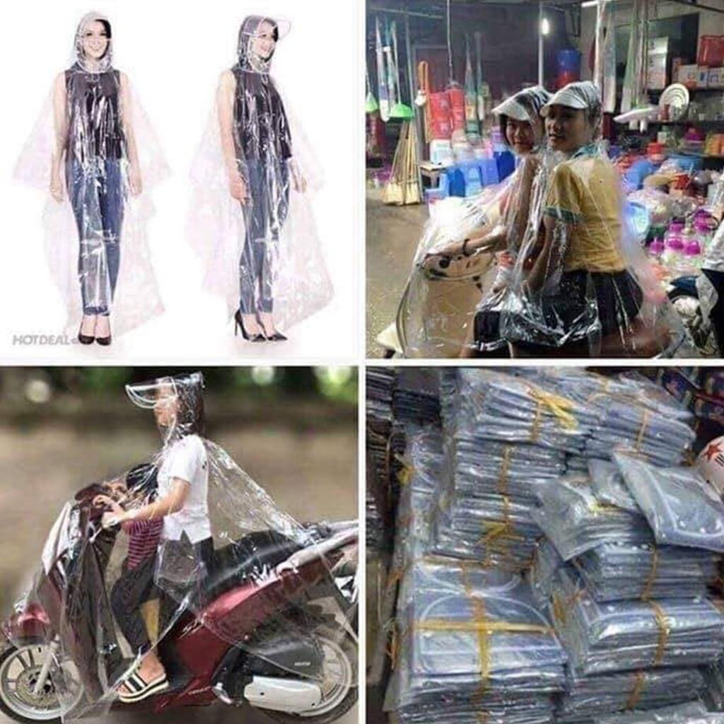 Áo mưa trong suốt