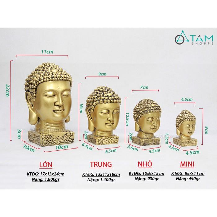Đầu tượng phật tổ Decor SIZE TRUNG VÀ LỚN