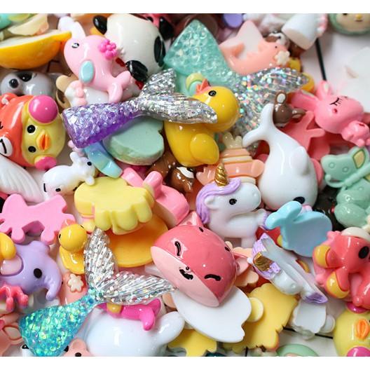 HN * Túi combo 30 charm nhân vật hoạt hình trang trí vỏ ốp điện thoại, dán Jibbitz, DIY