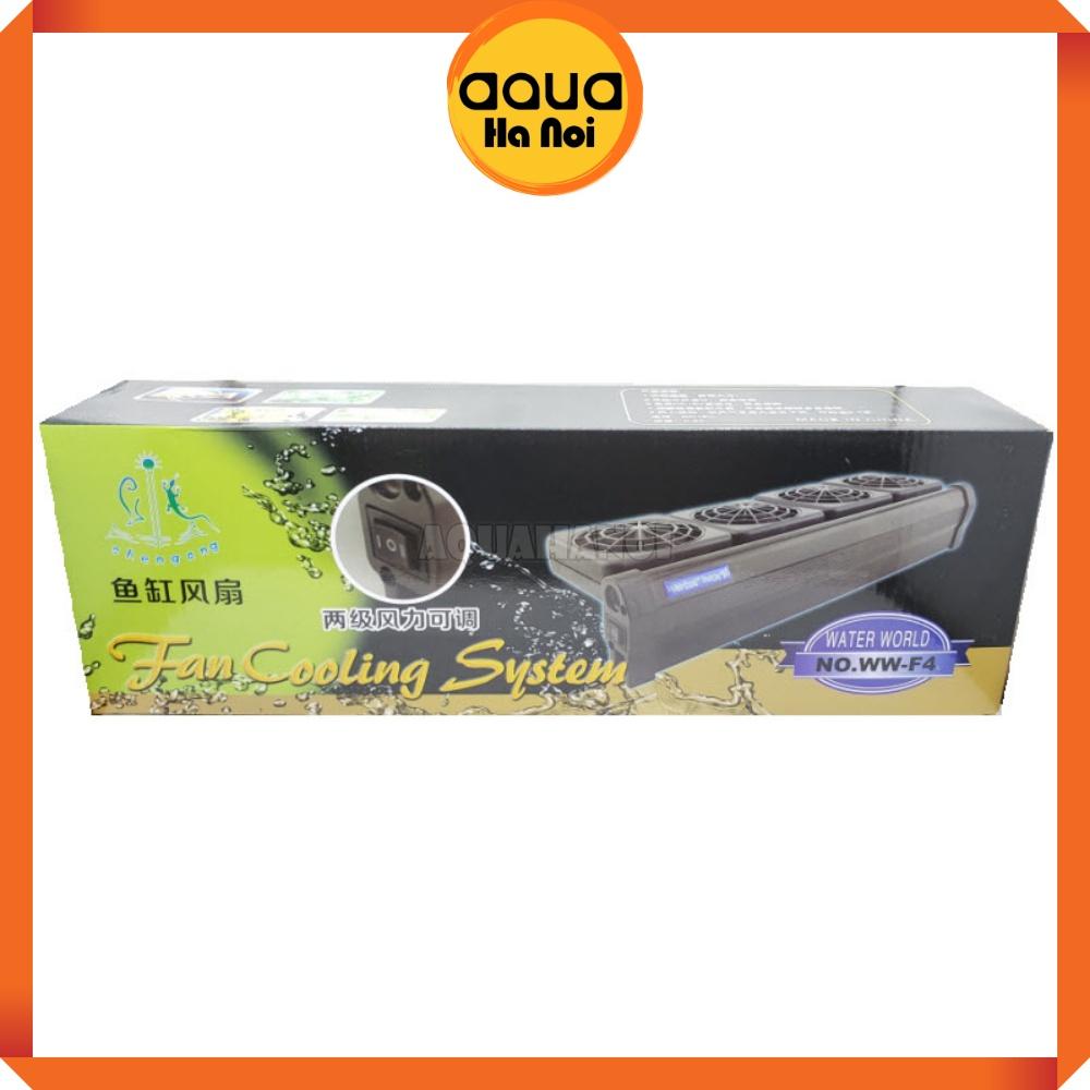 Quạt tản nhiệt làm mát nước hồ cá thủy sinh Water World - 1/2/3/4 quạt - siêu mát tiết kiệm điện cho hồ nhỏ