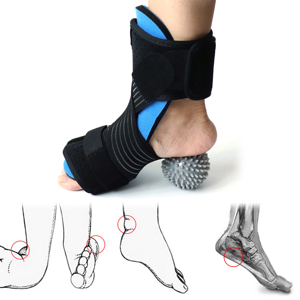 đai nẹp bàn chân hỗ trợ phục hồi chức năng kèm bóng gai massage