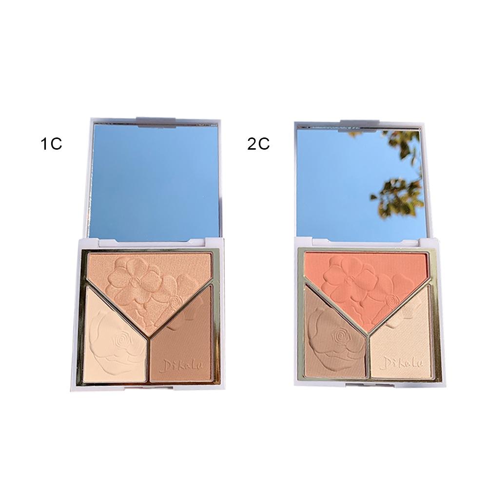 High-gloss trimming tray three-color one-piece matte mini multi-function nose shadow nose shadow silhouette powder HBJLS