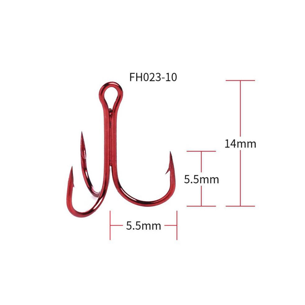 Set 20 Lưỡi câu 3 tiêu 4-6-8-10,lưỡi câu cá 3 tiêu,cần câu lure