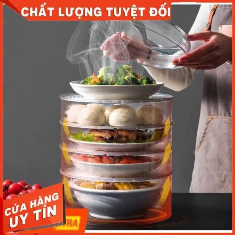 Lồng Bàn Đậy Thức Ăn, Lồng Bàn Giữ Nhiệt Đa Tầng Bằng Nhựa Cao Cấp