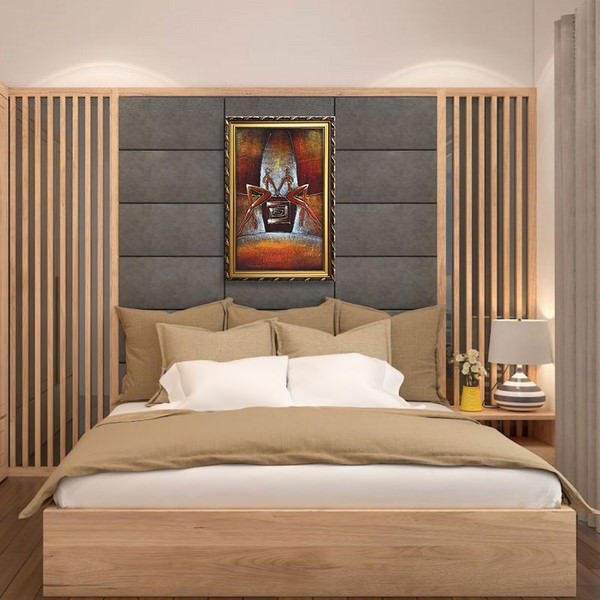 Tranh Sơn Dầu Trừu Tượng Hai Cô Gái Gỗ MDF W1143