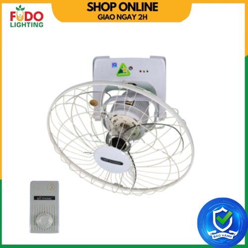 Quạt đảo trần Mỹ Phong 2 dây MP.16SN chuyển hướng nhông cơ, hộp số dimmer - Hàng chính hãng