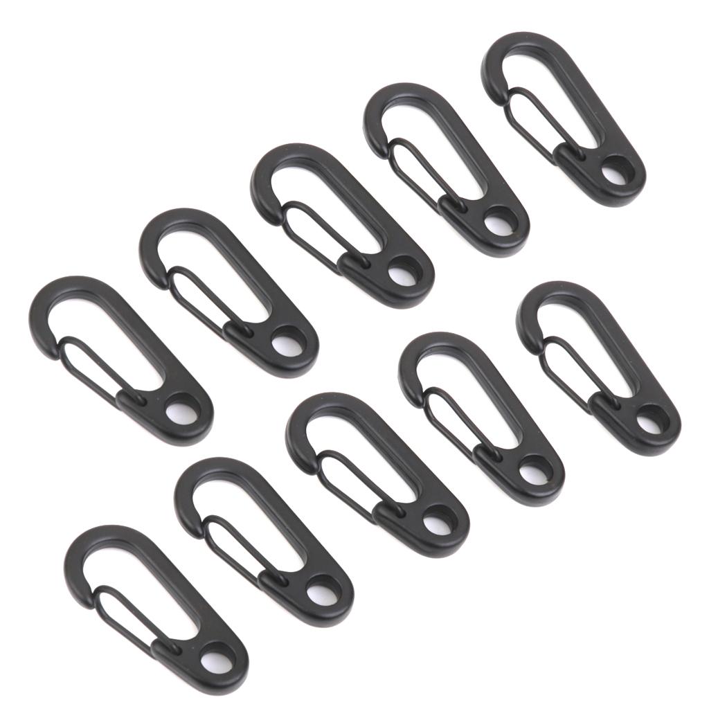 Mini Snap Spring Clip Hook Hang Buckles Carabiner Key Chain Outdoor Survival Tool