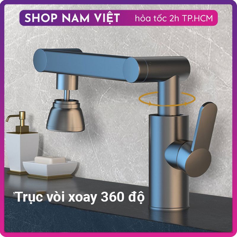 Vòi Nước Lavabo Xoay 1440 Độ