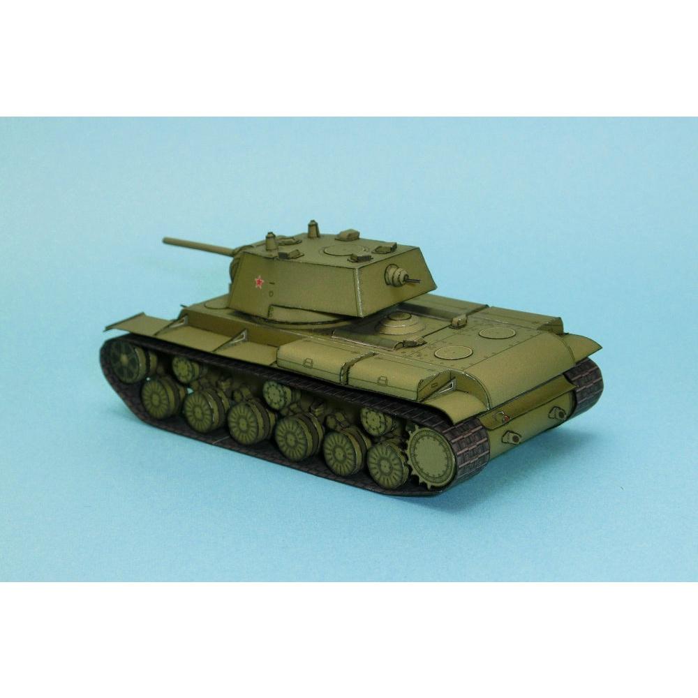 Mô hình giấy 3D  xe tank KV-1 tỉ lệ 1/72