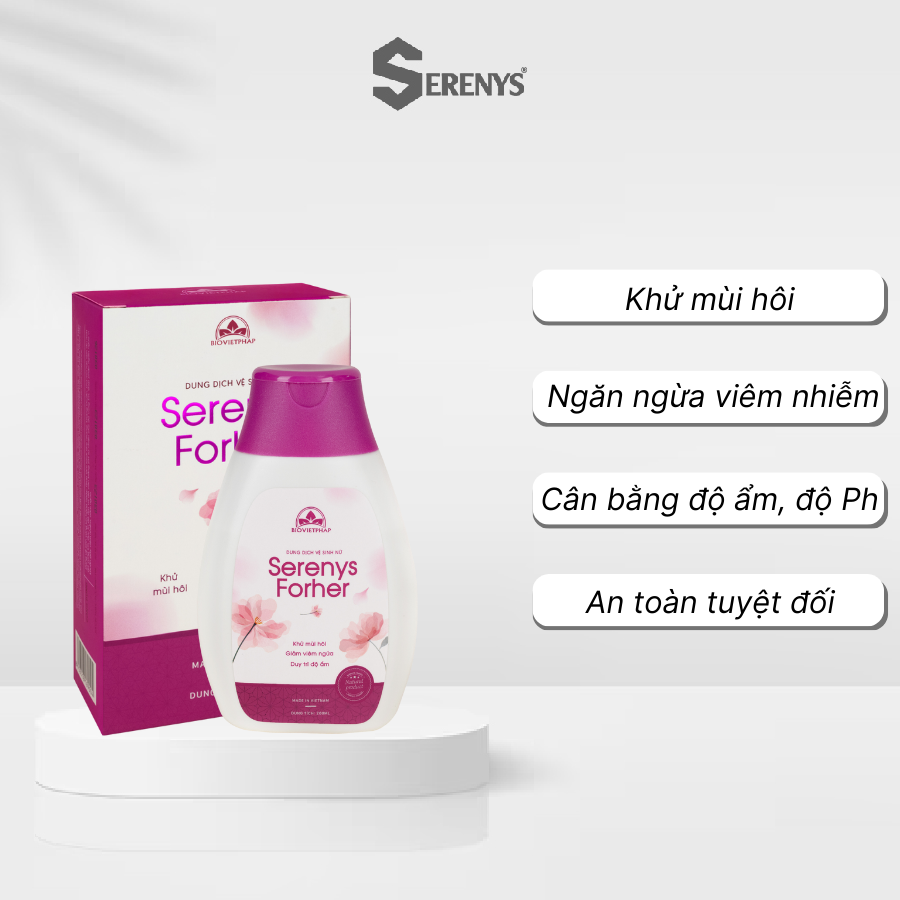 Dung dịch khử mùi vệ sinh vùng nhạy cảm cho nàng Serenys Forher 200ml