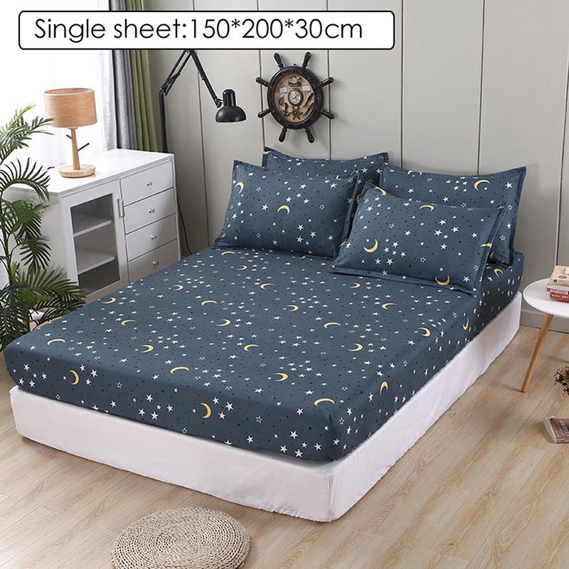 Mới Bọc Nệm Topper Trái Tim-Hình In Trang Bị Bộ Chăn Ga Khăn Trải Bông Tấm Có Thể Điều Chỉnh Dây Thun Co Giãn Cho Giường Đơn Tờ