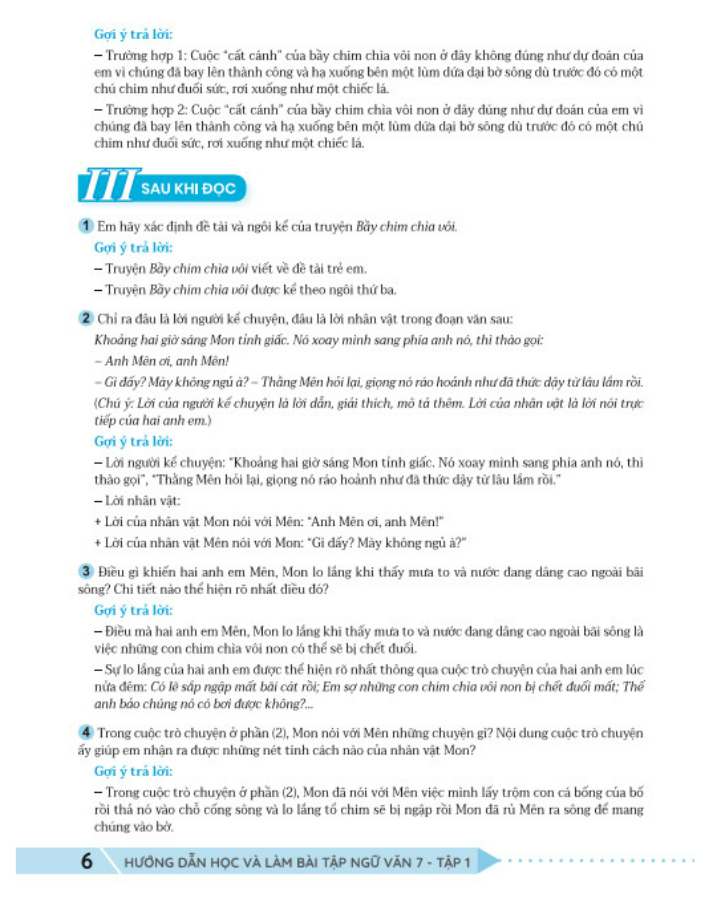 Sách - Hướng Dẫn Học Và Làm Bài Tập Ngữ Văn 7 - tập 1 - biên soạn theo chương trình mới